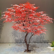 Wishing Tree Maple Leaf Tree Simulation Red Modeling Tree Red Maple Tree Shopping Mall Landscaping L