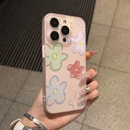 Romantic Painting Case Aesthetic Clear Flower Case Vivo Y21D Z10R 5G V60 Lite V60 Y400 Y19s Pro V50 