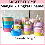 {READY STOCK} TIFFIN 11/14/20cm x tiers / MANGKUK TINGKAT WARNA WARNI