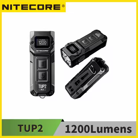 NITECORE TUP2 EDC Keychain Light Mini USB-C Rechargeable Flashlight 1200 Lumen Cool White Netural Wh