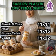 Custom Opp Plastic Bag 11x11 11x15 11x22 30 Micron Thickness