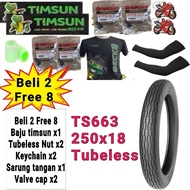 [free  gift🎁]Free shipping🚗Timsun TS663 Size 18 Tube Tire & tubeless tire 250-18 275-18