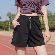 Plus Size Sports Shorts Womens Summer Fat mm 100.00kg Running Yoga Pants Loose Fashion Tape Outwear 