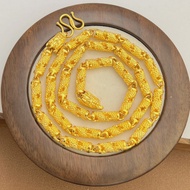 new Gold Shop Style Male Female Couple Necklace Silk Sky Dragon Pillar Jewelry 9999 24K real gold ho