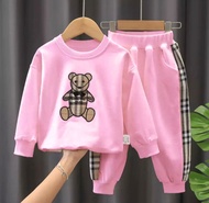 COD BAJU ANAK PEREMPUAN SETELAN SWEATER ANAK PEREMPUAN BAJU ANAK CELANA ANAK CEWEK 3-4TAHUN SETELAN 