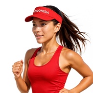MERAH Red and White Indonesian Hat Embroidered Indonesian Hat Walking Movement Hat Healthy Walking H