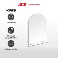 NEW ACE - KRIS CERMIN DINDING DEKORASI DAN RAK OUDI 60 X 45 CM WALL MIRROR, WALL DECO, CERMIN TEMPEL