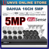 DAHUA 16-CHANNEL 5.0MP dahua 16CH Package set Full HD CCTV 5MP 16CH DVR + CAMERA 5MP recorder FREE P