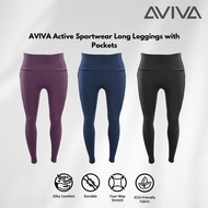 【S - XXL】AVIVA Active Sportwear Long Leggings with Pockets (80-4191)