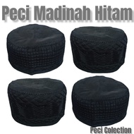 BLACK MADINAH SONGKOK CAP FOR ADULTS COLECTION CAP/ BLACK SONGKOK CAP CAP ADULT MADINAH CAP/ PLAIN B