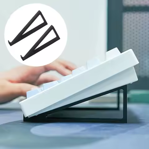 2Pcs Portable Keyboard Elevated Stand,20° Ergonomic Keyboard Tilt Stand, Raised Keyboard Computer Ke