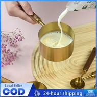 Teaspoon measurement Tea spoon measuring Measuring spoon stainless steel Golden Wooden Handle Kitche