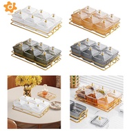[Lacooppia2] 6 Snack Bowls Dessert Divider Plate Plate with Stand Fruit Snacks Serving Plate