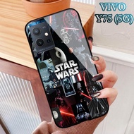 Softcase Glass Kaca VIVO Y75(5G) & T1 (5G) - Casing hp VIVO Y75(5G) & T1 (5G) [ S67 ].