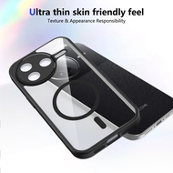 Redmi K80 Pro Case Frosted Transparent Magnetic Casing For Redmi K80 5G Phone Case