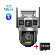 12MP WiFi IP กล้องสมาร์ทบ้านกันน้ํากลางแจ้ง PTZ กล้องวงจรปิดในร่มการติดตามอัตโนมัติ CAM V380 Pro APP