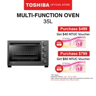 [FREE GIFT] Toshiba TL-MC35Z Black Independent Temperature Control Electric Oven, 35L