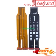 Samsung A34 Main Board Motherboard UI LCD Display Charging Flex Ribbon For Replacement