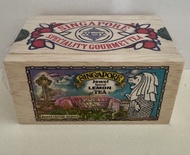 新加坡限定 Mlesna Tea Wooden Box 檸檬風味 木盒 錫蘭紅茶 茶包 魚尾獅 Merlion Park 新加坡樟宜機場 Jewel Special 手信 禮盒