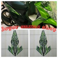 HIJAU Green 2011 mio soul motorcycle sticker