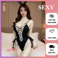 Sexy Women's Nightgown Layered Lace JS16 Cross-Tie Deep V-Neck Small Bow Body-hugging Form Embellish