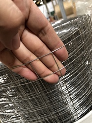 ลวดตาข่ายกรงไก่สแตนเลส 304 (แข็งแรง ทนสนิม) ตะข่ายสแตนเลส ตะข่ายกรงนก ตะแกรงกรงไก่ Galvanized Stainless Steel Woven Wire Mesh