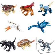 8in1 dinosaur Pterosauria Triceratops Indominus Rex Ankylosaurus model Jurassic World Park Assemble Building Blocks Compatible Lego toys kids