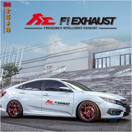 Used for Civic Tenth Generation Civic Modified FIEXHAUST Side Door Sticker Reflective Sticker Door S