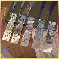 Metal Bookmark With Tassel, Vintage Flowers For Book Lovers, Writers, Readers, Students