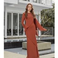 PRELOVE QISZAR - NATALIA LUXE (BAJU KURUNG/DRESS) SIZE M - baju raya baju kurung preloved