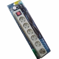 6-SOCKET EXTENSION GROUNDING OUTLET + CABLE