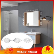 OPPO 10Pcs Attractive Wall Sticker Easy Installation Acrylic Mirror Surface DIY Tile Decal for Home