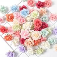 6cm Fake Roses Artificial Flowers Silk  Roses Head Wedding Party DIY Centerpieces Decor Bride Brooch