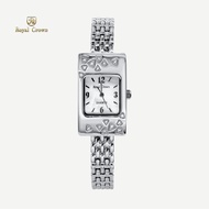 Royal Crown รุ่น 3812 นาฬิกาข้อมือผู้หญิงเล็กๆกันน้ำ ล้อมเพชร แบรนด์เนมแท้ - Vayo Jewelry