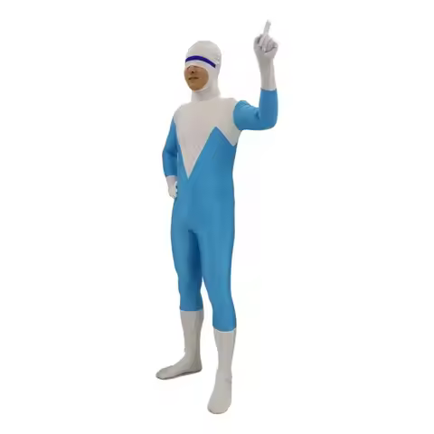 Israel The Incredibles 2 Frozone Superhero Costume Cosplay Halloween Party Movie Cosplay Kids Adult 