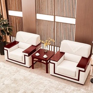 Single Reception Room Fabric Sofa Business Sofa Chinese Style Coffee Table Conference Room Meeting S