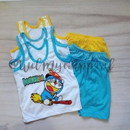 Terno Sando Colored Straps Cartoon Printed for Kids, Boys 0-12 months old