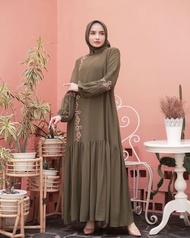 [ COD ] NEW COLLECTION KANAYA DRESS CERUTY PREMIUM COMBINASI BORDIR QUALITY ORIGINALBRAND REALPICT10