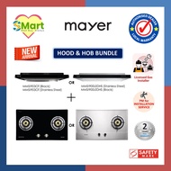 Mayer 2 Burner Hobs and Hood Bundle MMGH882HI / MMSS882HI + MMSI900HS / MMSI903OT