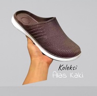 Daltu Sandal sepatu Selop karet cowok simple kekinian (COD)