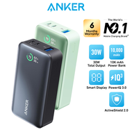 Anker 533 PowerCore 10000mAh 30W PD Power Bank Charging 2 USB-C & 1 USB-A Intelligent Temperature Mo