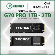 SDD TEAMGROUP G70 Pro 1TB 2TB M.2 PCIe Gen 4×4 | Read 7400 MB/s, Write 5500 MB/s - Genuine Product