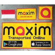 logo maxim bordir 1 set 4 mcm realpic sesuai foto new!!