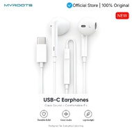 Myroots Earphone In-Ear USB–Type-C / Lightning Headset Premium Hi-Fi Wired High Strength Magnet Deep