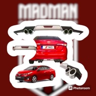 Toyota Vios 19 to 20 Rear Bumper Diffuser Bodykits