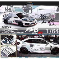 YM Model 1:64 Resin Model Honda Civic FK8 Type-R Geisha Version
