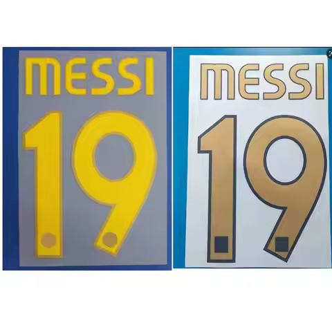 Retro 2006 2007 2008 Barc messi19 ronaldinho HENRY number Hot stamping stickers