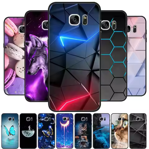 For Samsung Galaxy S7 Edge Silicone Case Cute Pattern Soft TPU Phone Cover For Samsung Galaxy S6 S7 