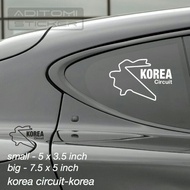 Track #19 Korea International Circuit sticker
