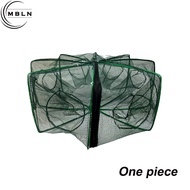 Portable Folding Crab Trap8-Hole/8-Entry Hexagonal DesignPA Nylon MaterialFine MeshSuitable for Catc